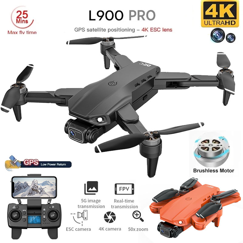 Drone Camera Lens - L900 Pro GPS Drone 4K profesional